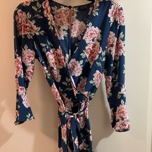 Topshop floral romper